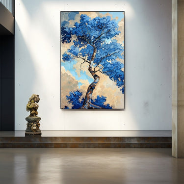 Blue Tree Painting